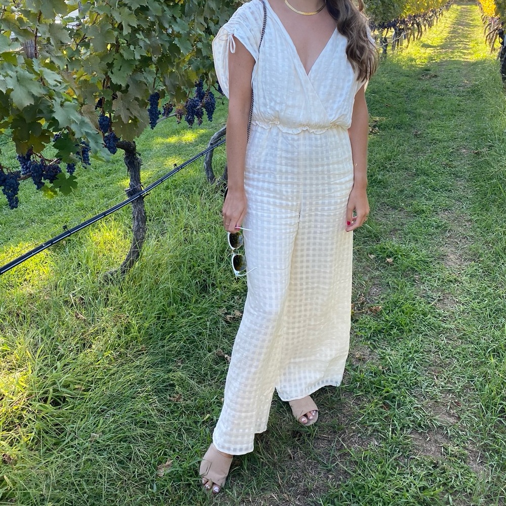 TULAROSE Olea Jumpsuit in Cream